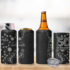 Penrith Panthers NAIDOC Week 2026 4 in 1 Can Cooler Tumbler Aboriginal Lizard Dot Painting - 50 Years of Deadly