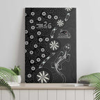 Penrith Panthers NAIDOC Week 2026 Canvas Wall Art Aboriginal Lizard Dot Painting - 50 Years of Deadly