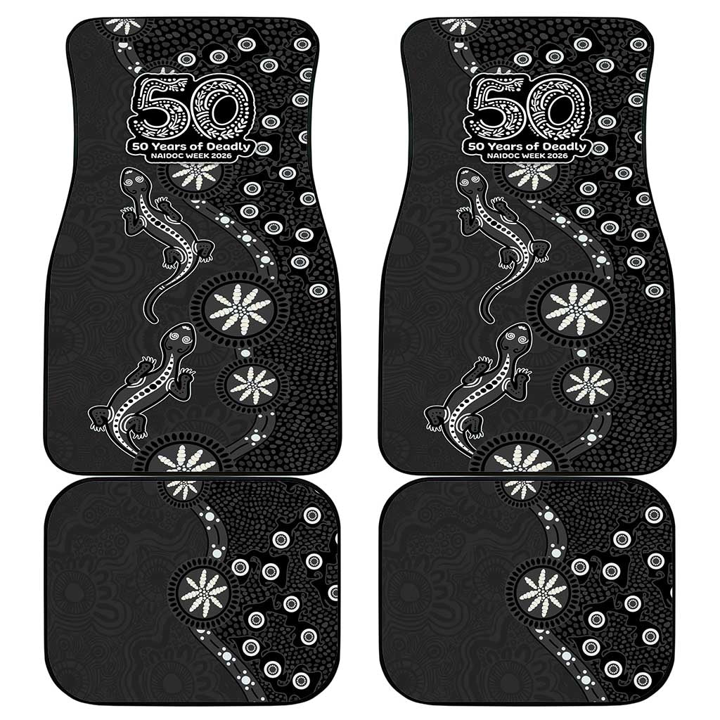 Penrith Panthers NAIDOC Week 2026 Car Mats Aboriginal Lizard Dot Painting - 50 Years of Deadly