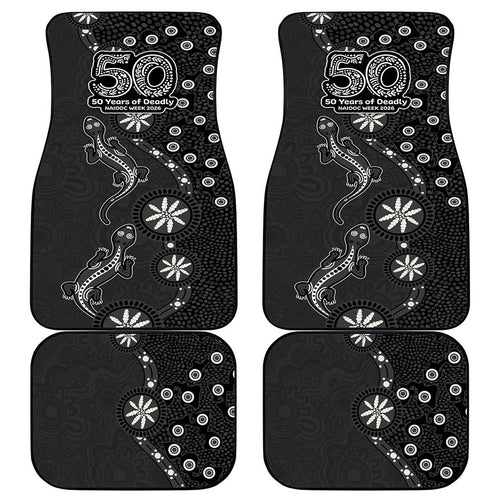 Penrith Panthers NAIDOC Week 2026 Car Mats Aboriginal Lizard Dot Painting - 50 Years of Deadly