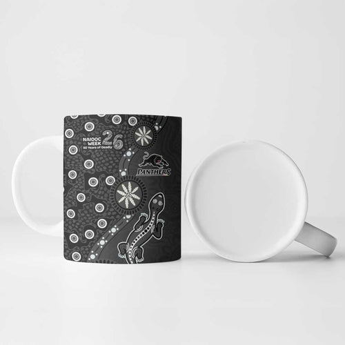Penrith Panthers NAIDOC Week 2026 Ceramic Mug Aboriginal Lizard Dot Painting - 50 Years of Deadly