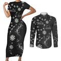 Penrith Panthers NAIDOC Week 2026 Couples Matching Short Sleeve Bodycon Dress and Long Sleeve Button Shirt Aboriginal Lizard Dot Painting - 50 Years of Deadly