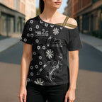 Penrith Panthers NAIDOC Week 2026 Cross Shoulder Shirt Aboriginal Lizard Dot Painting - 50 Years of Deadly