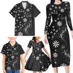 Penrith Panthers NAIDOC Week 2026 Family Matching Long Sleeve Bodycon Dress and Hawaiian Shirt Aboriginal Lizard Dot Painting - 50 Years of Deadly