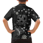 Penrith Panthers NAIDOC Week 2026 Family Matching Off Shoulder Maxi Dress and Hawaiian Shirt Aboriginal Lizard Dot Painting - 50 Years of Deadly