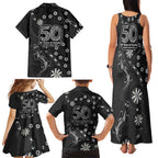 Penrith Panthers NAIDOC Week 2026 Family Matching Tank Maxi Dress and Hawaiian Shirt Aboriginal Lizard Dot Painting - 50 Years of Deadly