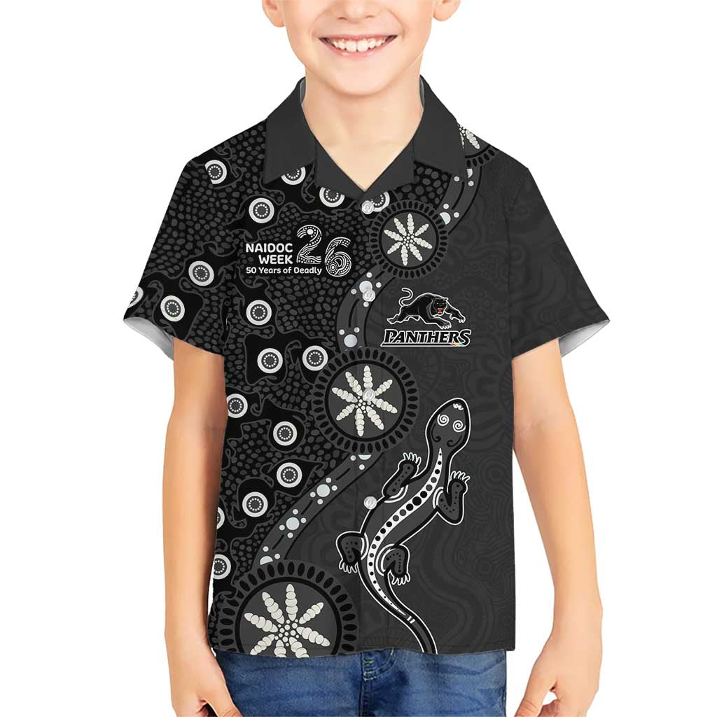 Penrith Panthers NAIDOC Week 2026 Hawaiian Shirt Aboriginal Lizard Dot Painting - 50 Years of Deadly