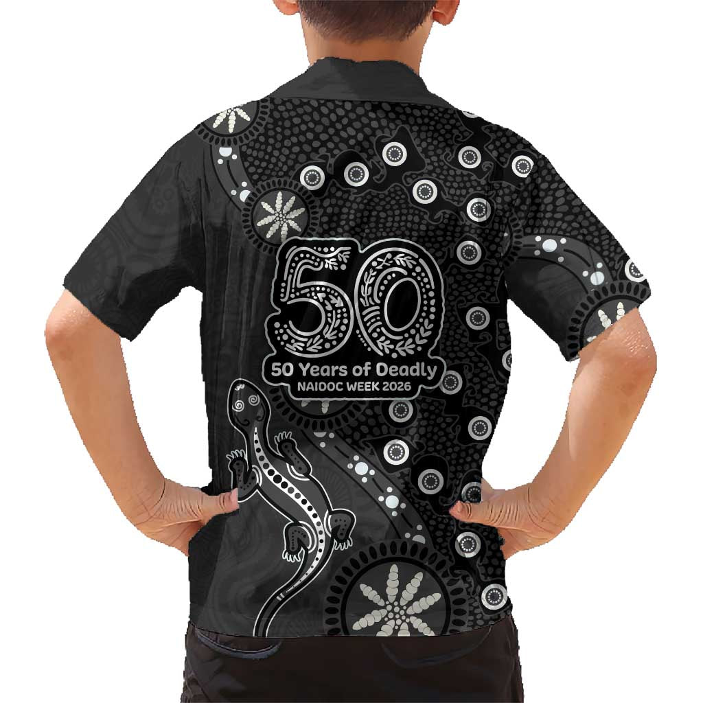 Penrith Panthers NAIDOC Week 2026 Hawaiian Shirt Aboriginal Lizard Dot Painting - 50 Years of Deadly