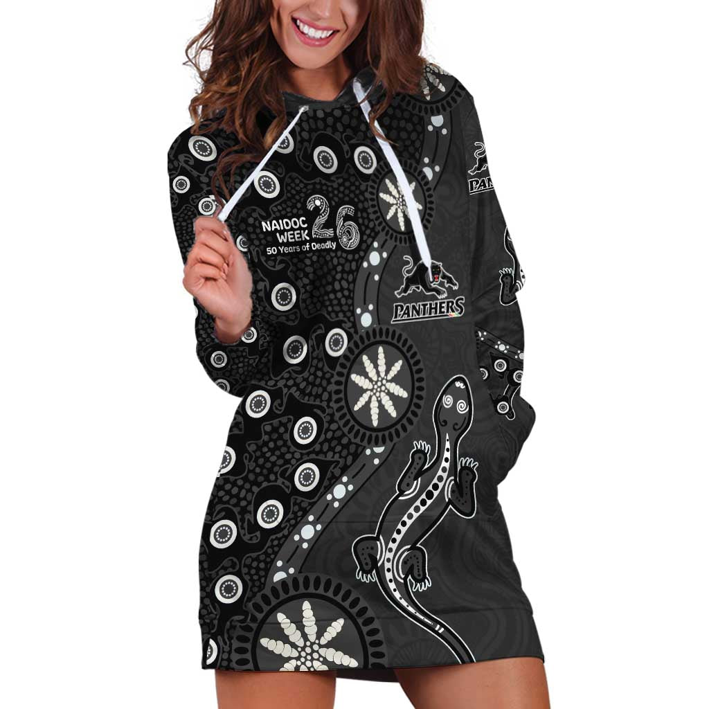 Penrith Panthers NAIDOC Week 2026 Hoodie Dress Aboriginal Lizard Dot Painting - 50 Years of Deadly