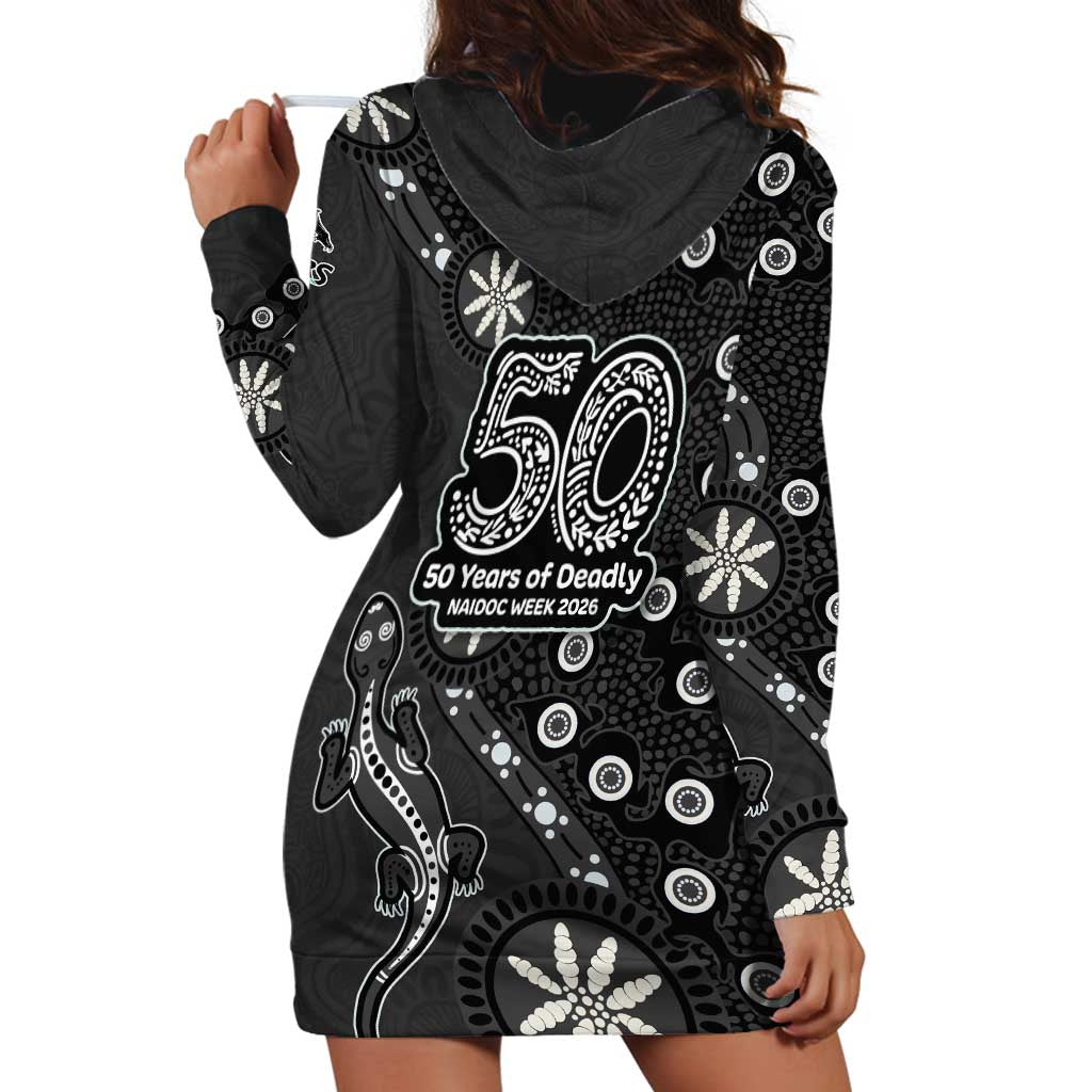 Penrith Panthers NAIDOC Week 2026 Hoodie Dress Aboriginal Lizard Dot Painting - 50 Years of Deadly