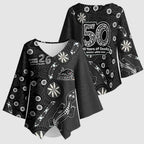 Penrith Panthers NAIDOC Week 2026 Kimono Sleeve Blouse Aboriginal Lizard Dot Painting - 50 Years of Deadly