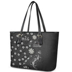 Penrith Panthers NAIDOC Week 2026 Leather Tote Bag Aboriginal Lizard Dot Painting - 50 Years of Deadly
