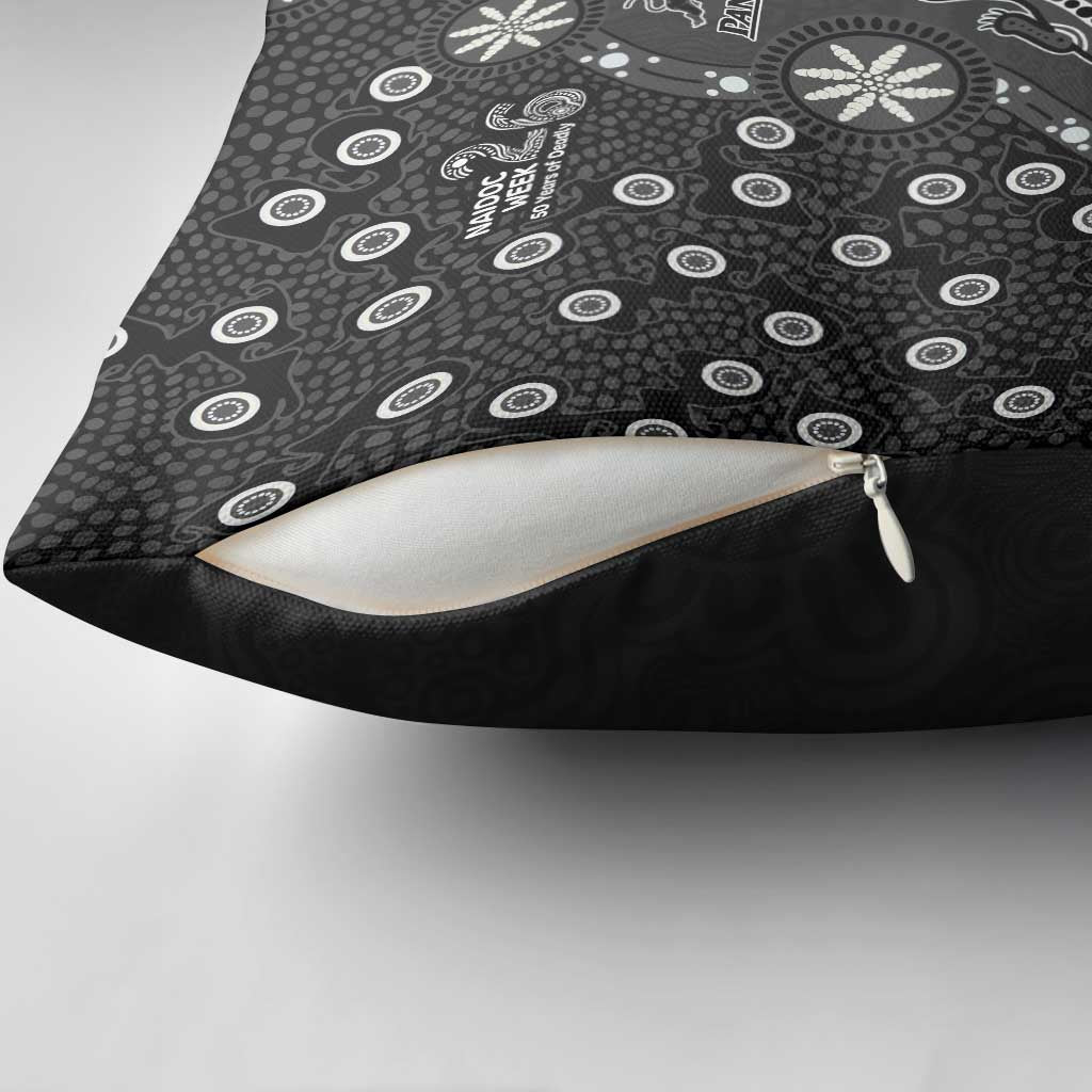 Penrith Panthers NAIDOC Week 2026 Pillow Cover Aboriginal Lizard Dot Painting - 50 Years of Deadly