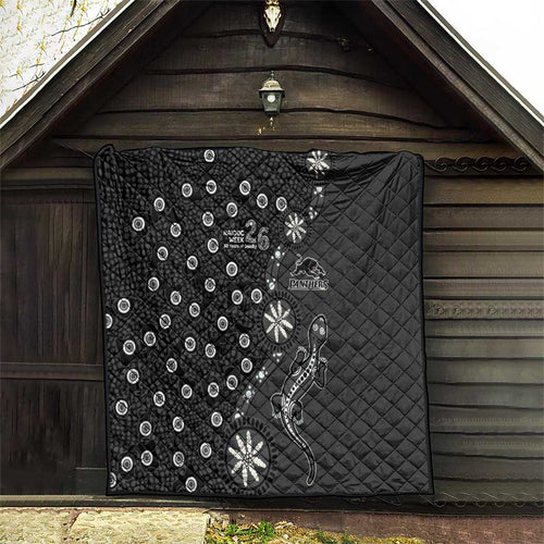 Penrith Panthers NAIDOC Week 2026 Quilt Aboriginal Lizard Dot Painting - 50 Years of Deadly