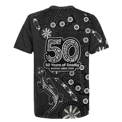 Penrith Panthers NAIDOC Week 2026 Rugby Jersey Aboriginal Lizard Dot Painting - 50 Years of Deadly