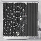 Penrith Panthers NAIDOC Week 2026 Shower Curtain Aboriginal Lizard Dot Painting - 50 Years of Deadly