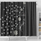 Penrith Panthers NAIDOC Week 2026 Shower Curtain Aboriginal Lizard Dot Painting - 50 Years of Deadly