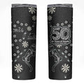 Penrith Panthers NAIDOC Week 2026 Skinny Tumbler Aboriginal Lizard Dot Painting - 50 Years of Deadly