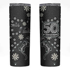 Penrith Panthers NAIDOC Week 2026 Skinny Tumbler Aboriginal Lizard Dot Painting - 50 Years of Deadly