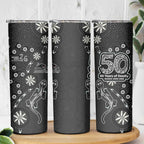 Penrith Panthers NAIDOC Week 2026 Skinny Tumbler Aboriginal Lizard Dot Painting - 50 Years of Deadly