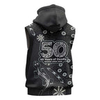 Penrith Panthers NAIDOC Week 2026 Sleeveless Hoodie Aboriginal Lizard Dot Painting - 50 Years of Deadly