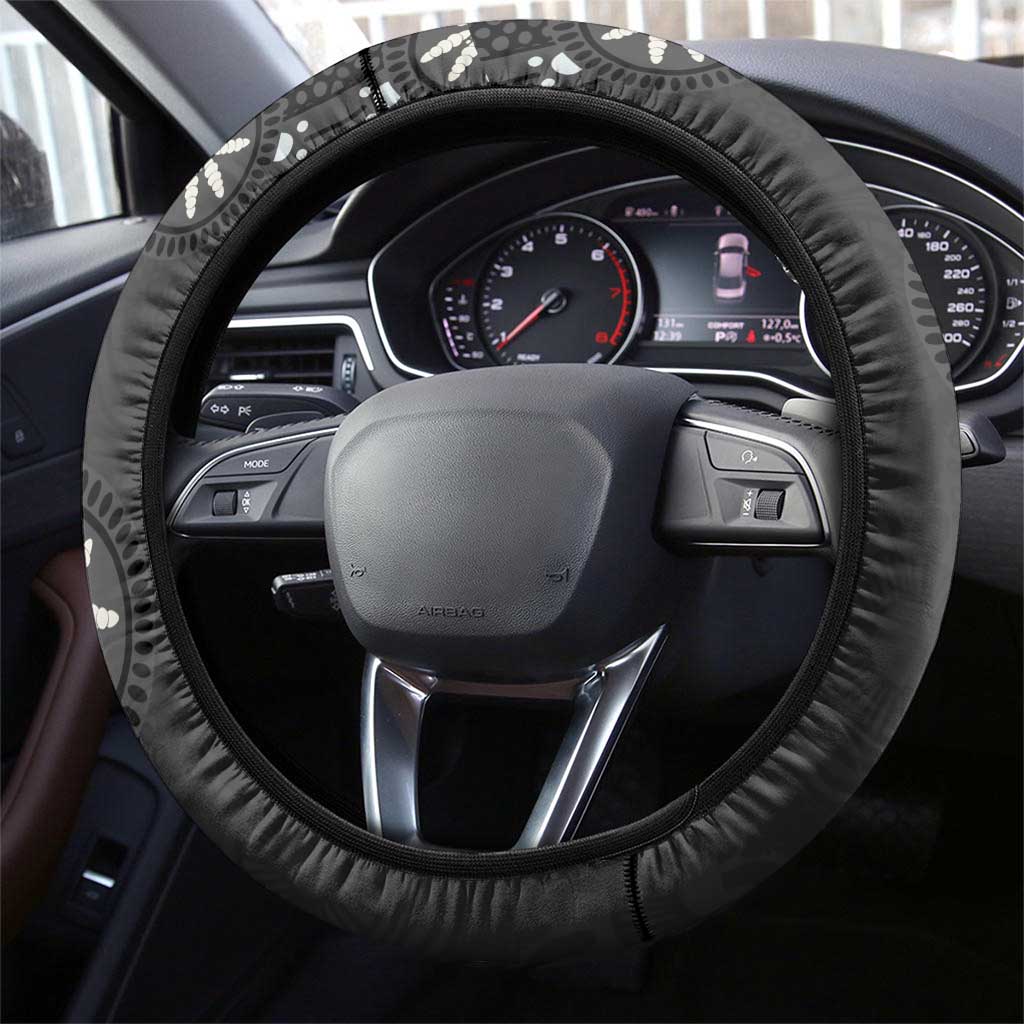 Penrith Panthers NAIDOC Week 2026 Steering Wheel Cover Aboriginal Lizard Dot Painting - 50 Years of Deadly
