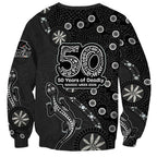Penrith Panthers NAIDOC Week 2026 Sweatshirt Aboriginal Lizard Dot Painting - 50 Years of Deadly