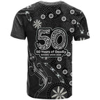 Penrith Panthers NAIDOC Week 2026 T Shirt Aboriginal Lizard Dot Painting - 50 Years of Deadly