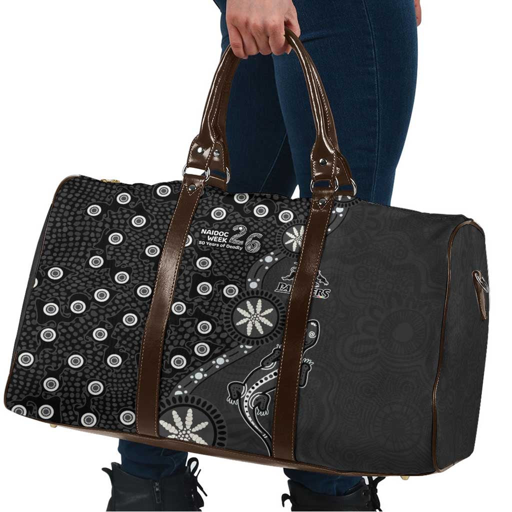 Penrith Panthers NAIDOC Week 2026 Travel Bag Aboriginal Lizard Dot Painting - 50 Years of Deadly