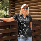 Penrith Panthers NAIDOC Week 2026 Women Polo Shirt Aboriginal Lizard Dot Painting - 50 Years of Deadly