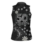 Penrith Panthers NAIDOC Week 2026 Women Sleeveless Polo Shirt Aboriginal Lizard Dot Painting - 50 Years of Deadly