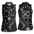 Penrith Panthers NAIDOC Week 2026 Women Sleeveless Polo Shirt Aboriginal Lizard Dot Painting - 50 Years of Deadly
