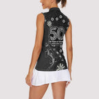 Penrith Panthers NAIDOC Week 2026 Women Sleeveless Polo Shirt Aboriginal Lizard Dot Painting - 50 Years of Deadly