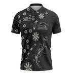 Penrith Panthers NAIDOC Week 2026 Zipper Polo Shirt Aboriginal Lizard Dot Painting - 50 Years of Deadly