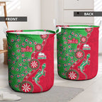 South Sydney Rabbitohs NAIDOC Week 2026 Laundry Basket Aboriginal Lizard Dot Painting - 50 Years of Deadly