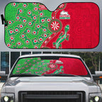 South Sydney Rabbitohs NAIDOC Week 2026 Auto Sun Shade Aboriginal Lizard Dot Painting - 50 Years of Deadly