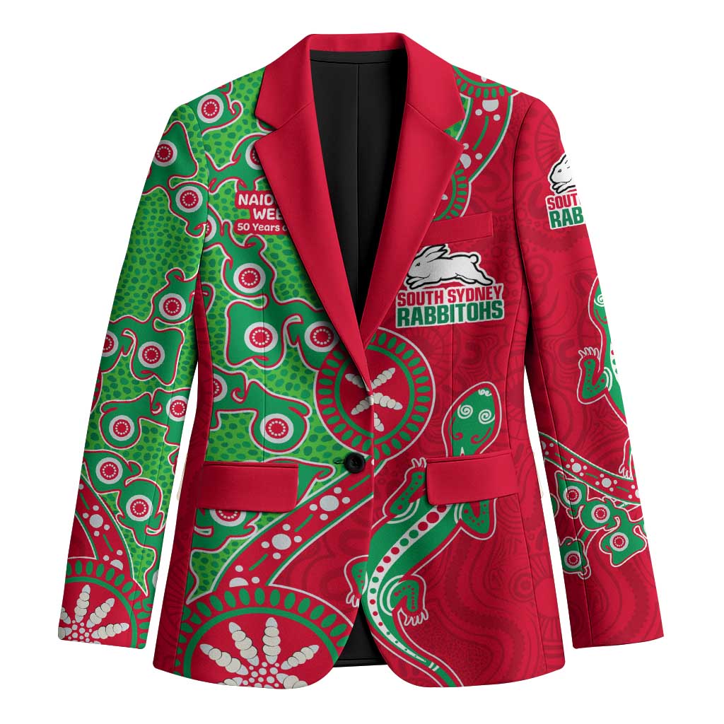 South Sydney Rabbitohs NAIDOC Week 2026 Blazer Aboriginal Lizard Dot Painting - 50 Years of Deadly