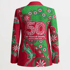 South Sydney Rabbitohs NAIDOC Week 2026 Blazer Aboriginal Lizard Dot Painting - 50 Years of Deadly