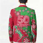 South Sydney Rabbitohs NAIDOC Week 2026 Blazer Aboriginal Lizard Dot Painting - 50 Years of Deadly