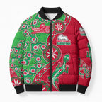 South Sydney Rabbitohs NAIDOC Week 2026 Bomber Puffer Jacket Aboriginal Lizard Dot Painting - 50 Years of Deadly
