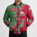 South Sydney Rabbitohs NAIDOC Week 2026 Bomber Puffer Jacket Aboriginal Lizard Dot Painting - 50 Years of Deadly