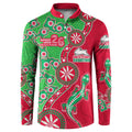 South Sydney Rabbitohs NAIDOC Week 2026 Button Sweatshirt Aboriginal Lizard Dot Painting - 50 Years of Deadly