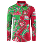 South Sydney Rabbitohs NAIDOC Week 2026 Button Sweatshirt Aboriginal Lizard Dot Painting - 50 Years of Deadly