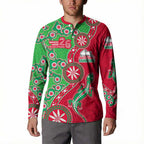 South Sydney Rabbitohs NAIDOC Week 2026 Button Sweatshirt Aboriginal Lizard Dot Painting - 50 Years of Deadly