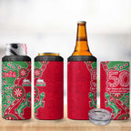 South Sydney Rabbitohs NAIDOC Week 2026 4 in 1 Can Cooler Tumbler Aboriginal Lizard Dot Painting - 50 Years of Deadly