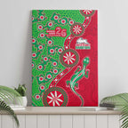 South Sydney Rabbitohs NAIDOC Week 2026 Canvas Wall Art Aboriginal Lizard Dot Painting - 50 Years of Deadly