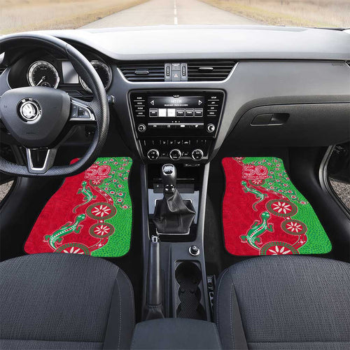 South Sydney Rabbitohs NAIDOC Week 2026 Car Mats Aboriginal Lizard Dot Painting - 50 Years of Deadly