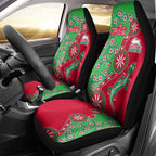 South Sydney Rabbitohs NAIDOC Week 2026 Car Seat Cover Aboriginal Lizard Dot Painting - 50 Years of Deadly