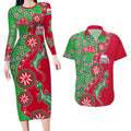 South Sydney Rabbitohs NAIDOC Week 2026 Couples Matching Long Sleeve Bodycon Dress and Hawaiian Shirt Aboriginal Lizard Dot Painting - 50 Years of Deadly