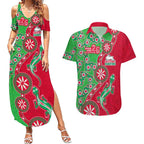 South Sydney Rabbitohs NAIDOC Week 2026 Couples Matching Summer Maxi Dress and Hawaiian Shirt Aboriginal Lizard Dot Painting - 50 Years of Deadly